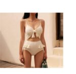High waist bow hot spring swimming costume - Image 7