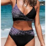 Women's Fashion Print Split High Waist Bikini Swimming Costume - Image 4