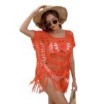 Hollow Bikini Cover-up Beach Cover-up Women's Tassel - Image 5