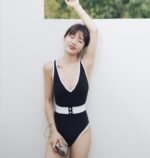 Backless One Piece Swimsuit - Image 5