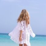 Lace embroidered beach dress - Image 3