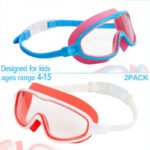 Children's Swimming Goggles HD Waterproof Anti-fog Large Frame Swimming Goggles - Image 3