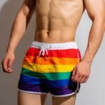 Rainbow Swimwear Men Swim Shorts Beach Swimming Trunks - Image 3