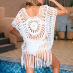 Hollow Bikini Cover-up Beach Cover-up Women's Tassel - Image 3