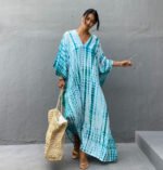Cotton Beach Cover-up Robe Dress - Image 5