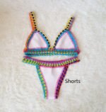 Women's Fashion Woven Bikini Split Swimming Costume - Image 7