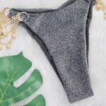 Women's Metal Chain Pearl And Shell Accessory Swimwear Strappy Swimming Costume - Image 6