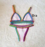 Women's Fashion Woven Bikini Split Swimming Costume - Image 10