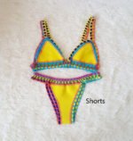 Women's Fashion Woven Bikini Split Swimming Costume - Image 5