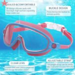 Children's Swimming Goggles HD Waterproof Anti-fog Large Frame Swimming Goggles - Image 2