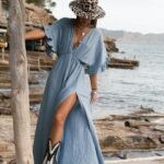 Solid Color Beach Cover-up Dress Women - Image 4