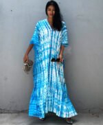Cotton Beach Cover-up Robe Dress - Image 10