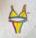 Women's Fashion Woven Bikini Split Swimming Costume - Image 6