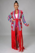 Women's Cardigan Handmade Crochet Beach Cover-up - Image 9