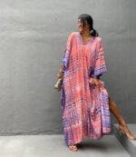 Cotton Beach Cover-up Robe Dress - Image 4